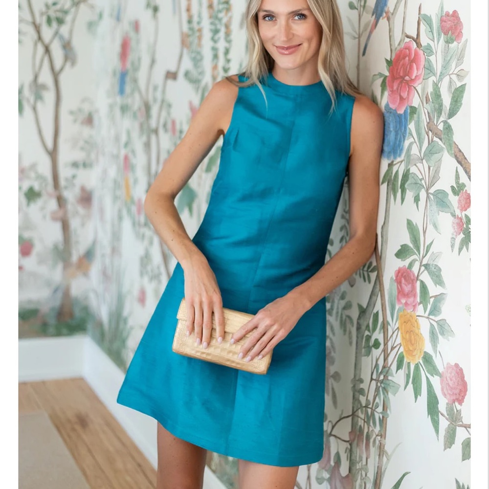 NWT Sleeveless Julia Amory Baby Jane Teal Dress size large